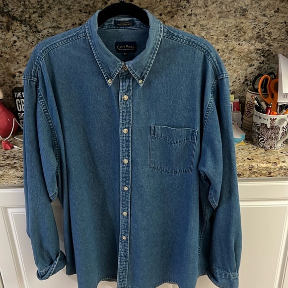 Charter Club Other - Macy’s Classic Denim Shirt “Club Room" Sz XL